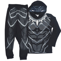 Pijama Armadura Disfraz De Black Panther! Pijama Para Niño Marvel Avengers