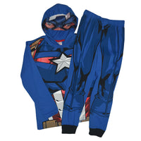 Pijama Armadura Disfraz De Capitan America! Pijama Para Niño Marvel Avengers