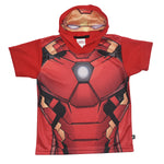 Playera De Armadura Con Capucha De Iron-Man! Playera Para Niño Marvel Avengers