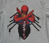 Spider-Man Grey Tee! Playera Para Caballero-Hombre Marvel Avengers