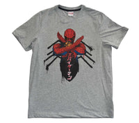 Spider-Man Grey Tee! Playera Para Caballero-Hombre Marvel Avengers