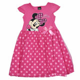 Pink Minnie Mouse Dress! Vestido Para Niña Minnie Mouse
