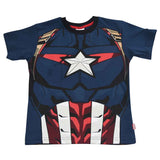 Conjunto Jogger Y Playeras Para Niño Capitan America Marvel Avengers Set 3 Piezas