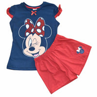 Navy Minnie Mouse! Conjunto De Short Para Niña Minnie Mouse