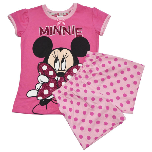 Pink Minnie Mouse! Conjunto De Short Para Niña Minnie Mouse