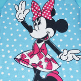 Aqua Minnie Mouse! Blusón Para Niña Minnie Mouse