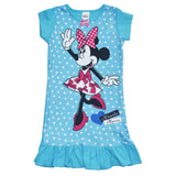 Aqua Minnie Mouse! Blusón Para Niña Minnie Mouse