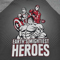 Earth´s Mightiest Heroes Avengers! Conjunto De Short Para Niño Marvel Avengers