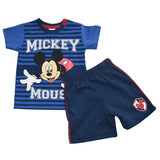 Blue Mickey Mouse! Conjunto De Short Para Bebe Disney