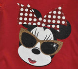 Minnie Sunglasses! Conjunto Casual De Short Para Beba Minnie Mouse