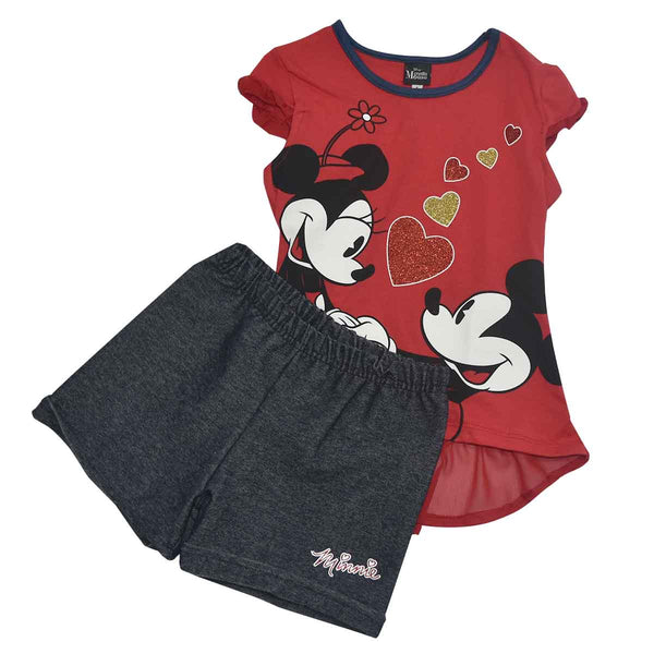 Minnie Mouse! Conjunto De Short Para Niña Minnie Mouse