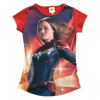 Super Tee! Playera Para Niña Capitana Marvel