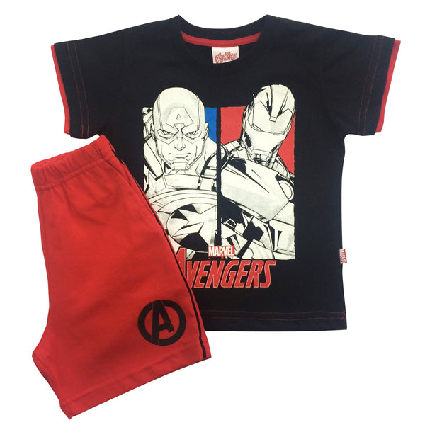 Captain America And Iron Man! Conjunto De Short Para Bebe Marvel Avengers