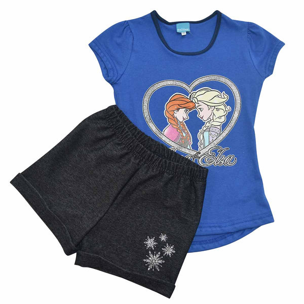 Elsa Y Anna Sisters! Conjunto De Short Para Niña Frozen